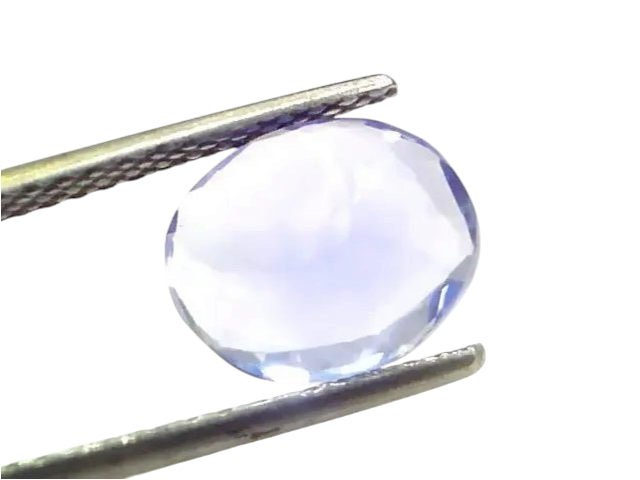 3.46 Ct GII Certified Unheated Untreated Natural Ceylon Blue Sapphire - Venus Gems