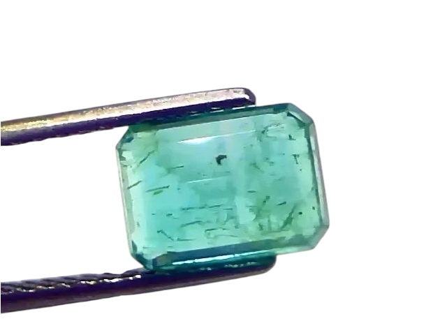 3.34 Ct GII Certified Untreated Natural Zambian Emerald Gemstone AAA - Venus Gems
