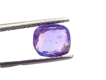 3.92 Ct Unheated Untreated Ceylon Purple Blue Sapphire Khuni Neelam - Venus Gems