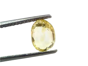 3.02 Ct Unheated Untreated Natural Ceylon Yellow Sapphire Pukhraj - Venus Gems