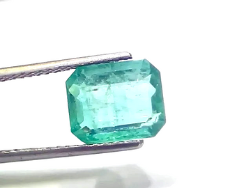 3.77 Ct GII Certified Untreated Natural Zambian Emerald Gemstone - Venus Gems