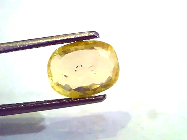 3.53 Ct Unheated Untreated Natural Ceylon Yellow Sapphire Pukhraj - Venus Gems
