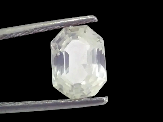 3.55 Ct Unheated Untreated Natural White Sapphire Gemstones - Venus Gems