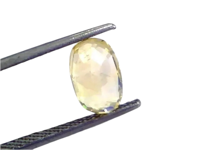 3.08 Ct Unheated Untreated Natural Ceylon Yellow Sapphire Gemstone - Venus Gems
