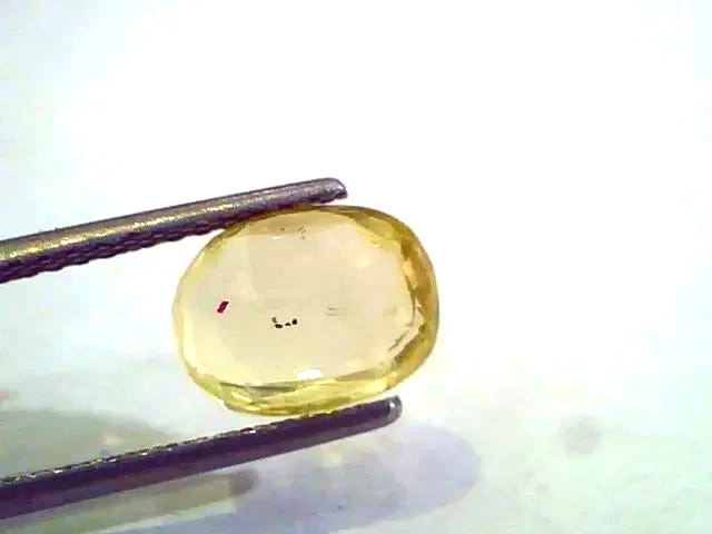 3.53 Ct Unheated Untreated Natural Ceylon Yellow Sapphire Pukhraj - Venus Gems