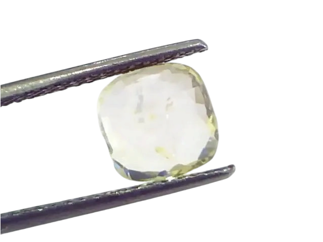 3.52 Ct Unheated Untreated Natural Ceylon Yellow Sapphire Pukhraj - Venus Gems