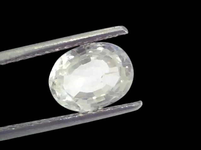 3.27 Ct Unheated Untreated Natural White Sapphire Gemstones - Venus Gems