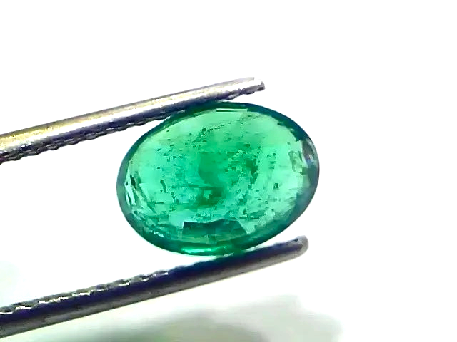 3.01 Ct IGI Certified Untreated Natural Zambian Emerald Gemstone - Venus Gems