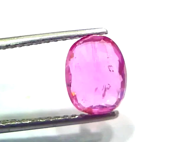 3.35 Ct GII Certified Unheated Untreated Natural Madagaskar Ruby AAAA - Venus Gems