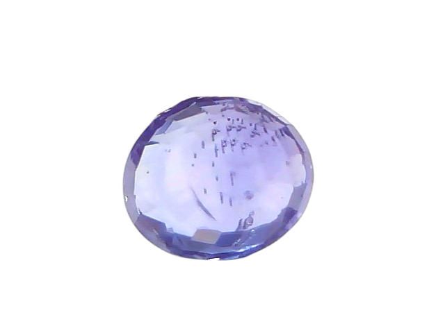 3.09 carat IGI certified unheated natural Ceylon blue sapphire held with tweezers, showcasing its deep blue color and brillia