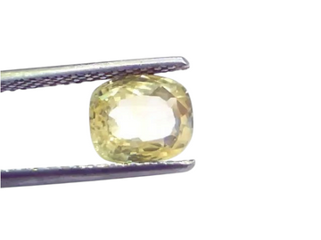 3.11 Ct Unheated Untreated Natural Ceylon Yellow Sapphire Gemstone - Venus Gems