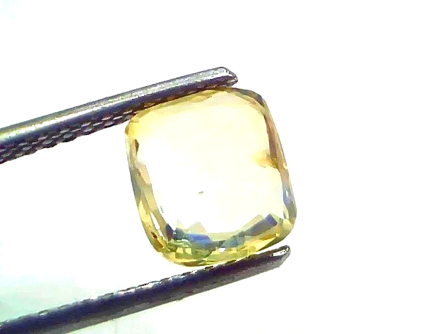 3.09 Ct Certified Unheated Untreated Natural Ceylon Yellow Sapphire Gemstone - Venus Gems