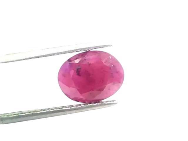 3.39 Ct Certified Unheated Untreated Natural New Burma Ruby - Venus Gems