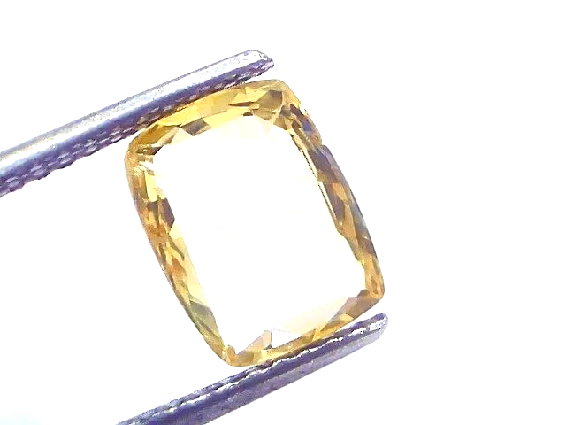 3.30 Ct IGI Certified Unheated Untreated Natural Ceylon Yellow Sapphire - Venus Gems