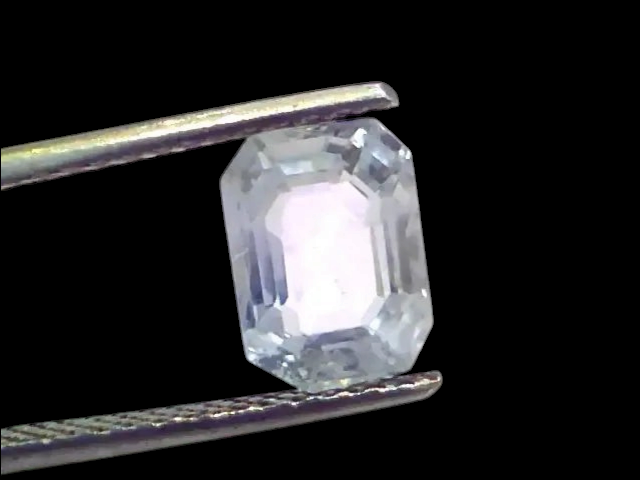 3.98 Ct Unheated Untreated Natural Ceylon White Sapphire Gemstone - Venus Gems