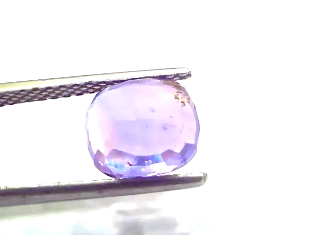 3.92 Ct Unheated Untreated Ceylon Purple Blue Sapphire Khuni Neelam - Venus Gems