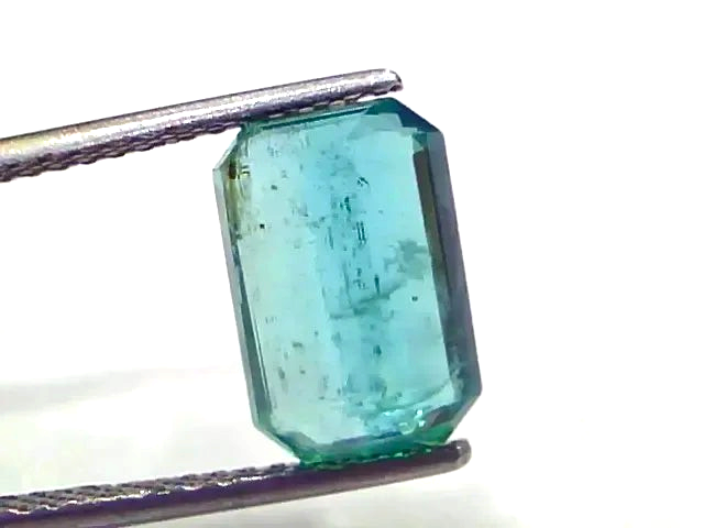 3.94 Ct GII Certified Untreated Natural Zambian Emerald Gems AAAA - Venus Gems