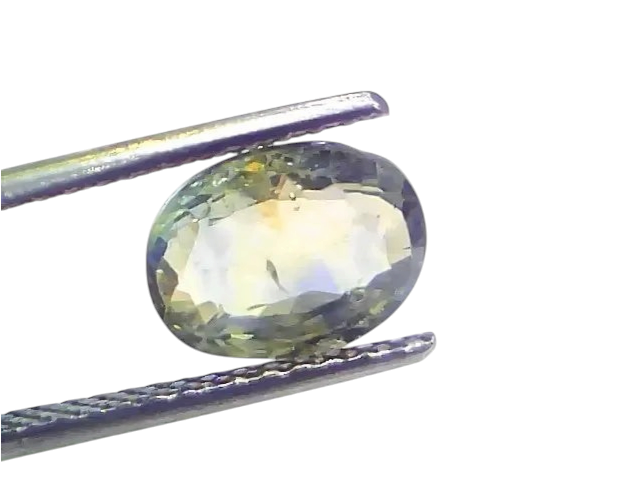 3.58 Ct Certified Unheated Untreated Ceylon Yellow Blue Pitambari Pukhraj - Venus Gems