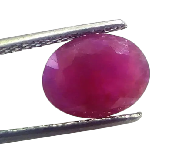 3.79 Ct Certified Unheated Untreated Natural New Burma Ruby Manik Stone - Venus Gems