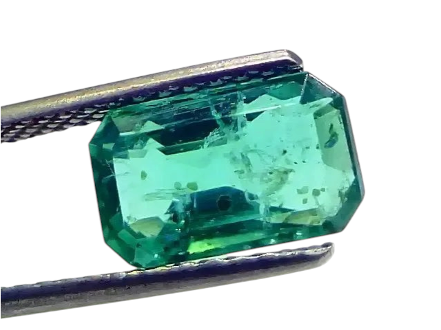 3.93 Ct GII Certified Untreated Natural Zambian Emerald Gemstone AAA - Venus Gems