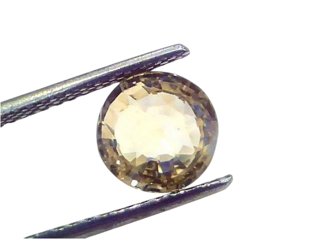 3.08 Ct Certified Unheated Untreated Natural Ceylon Yellow Sapphire Gemstone - Venus Gems