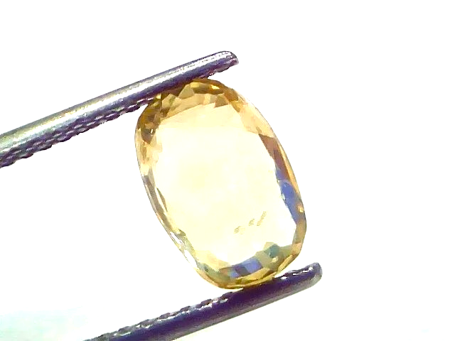 3.15 Ct Certified Unheated Untreated Natural Ceylon Yellow Sapphire Gemstone - Venus Gems