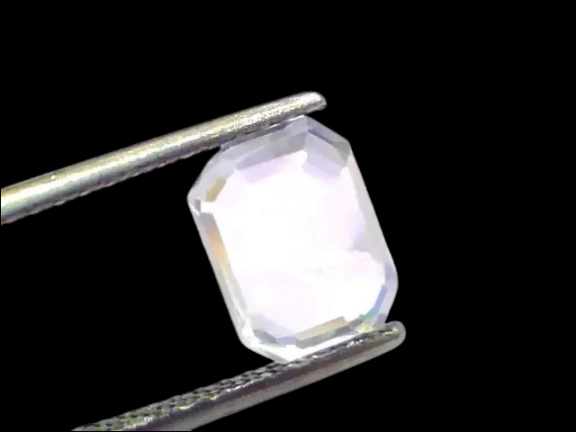 3.98 Ct Unheated Untreated Natural Ceylon White Sapphire Gemstone - Venus Gems