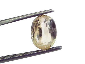 3.39 Ct Unheated Untreated Natural Ceylon Yellow Sapphire Pukhraj - Venus Gems