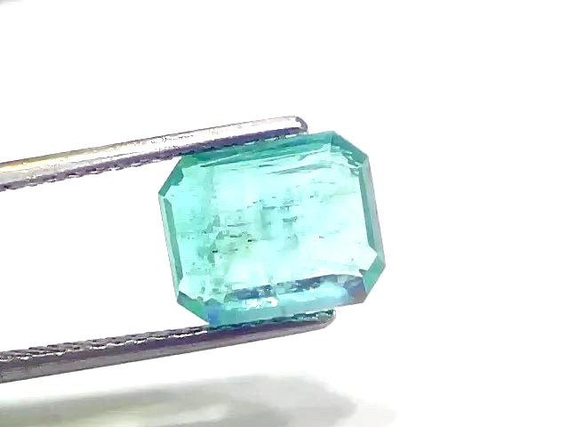 3.77 Ct GII Certified Untreated Natural Zambian Emerald Gemstone - Venus Gems