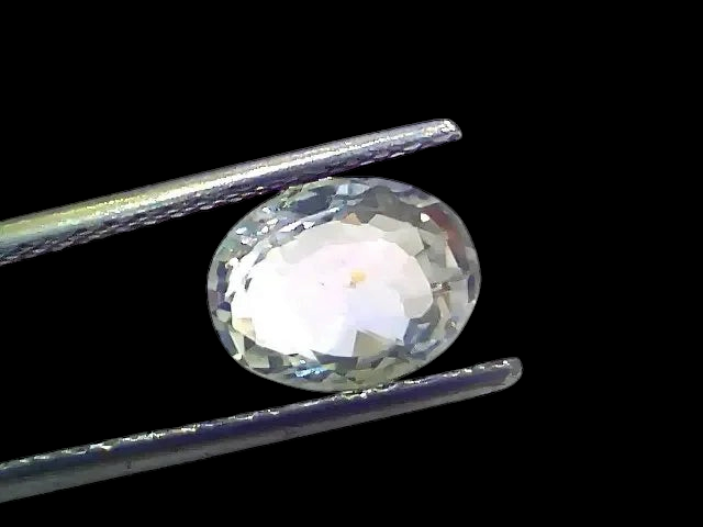 3.71 Ct Certified Unheated Untreated Natural Ceylon White Sapphire - Venus Gems