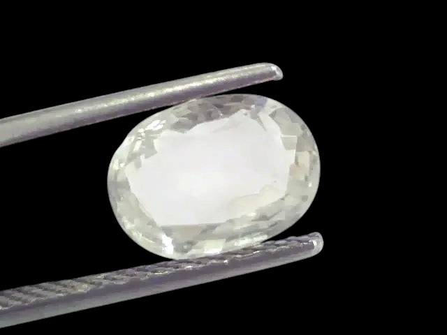 3.55 Ct Unheated Untreated Natural White Sapphire Gemstones - Venus Gems