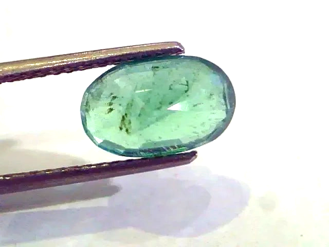 3.46 Ct Untreated Natural Zambian Emerald Gemstone Panna stone - Venus Gems