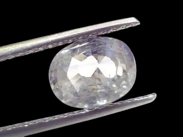 4.00 Ct Unheated Untreated Natural Ceylon White Sapphire Safed Pukhraj - Venus Gems