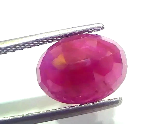 3.79 Ct Certified Unheated Untreated Natural New Burma Ruby Manik Stone - Venus Gems