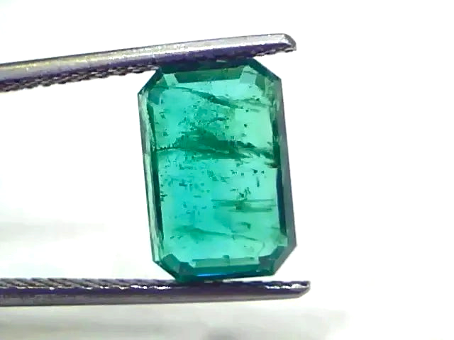 3.80 Ct GII Certified Untreated Natural Zambian Emerald Gems AA - Venus Gems