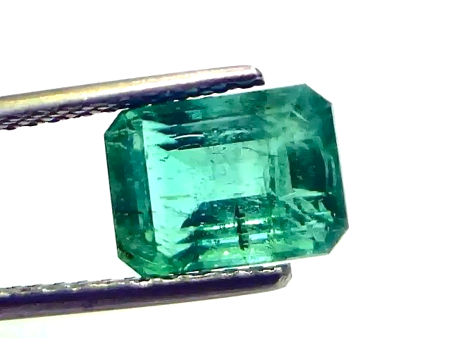 3.34 Ct GII Certified Untreated Natural Zambian Emerald Gemstone AAA - Venus Gems
