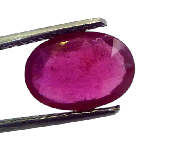3.80 Ct Natural Ruby Gemstone Manek Gem for Sun (Heated) - Venus Gems