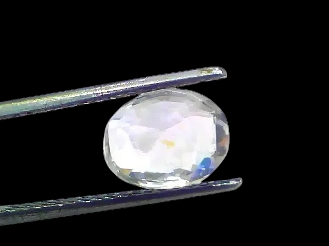 3.71 Ct Certified Unheated Untreated Natural Ceylon White Sapphire - Venus Gems
