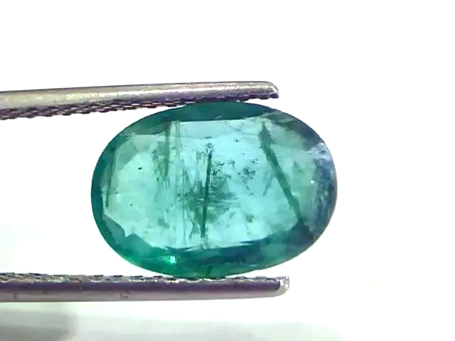 3.49 Ct Untreated Natural Zambian Emerald Gemstone Panna Gems - Venus Gems