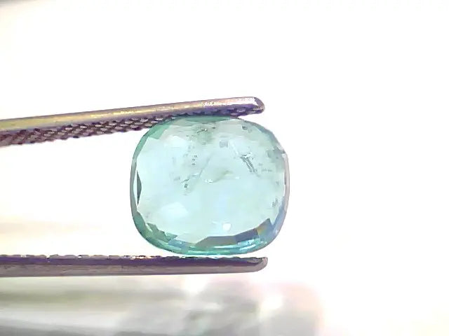 4.00 Ct GII Certified Untreated Natural Zambian Emerald Gemstone