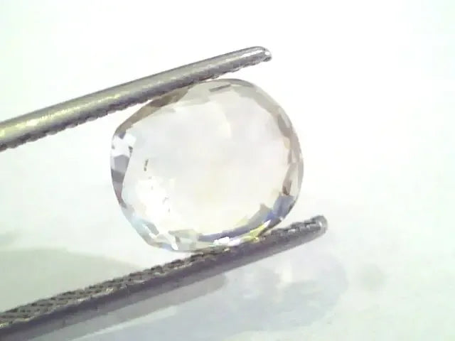 4.00 Ct Unheated Untreated Natural Ceylon White Sapphire Gems - Venus Gems