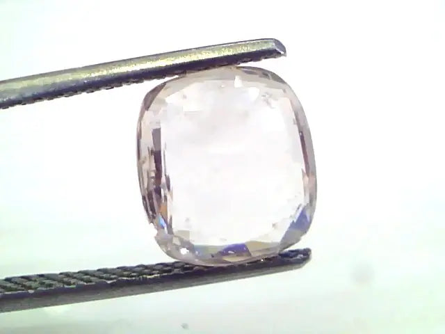 4.00 Ct Unheated Untreated Natural White Sapphire Gemstone