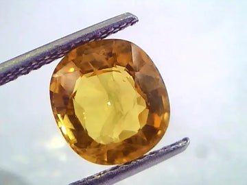 4.02 Ct Natural Yellow Sapphire Pukhraj Jupiter Gemstone(Heated)