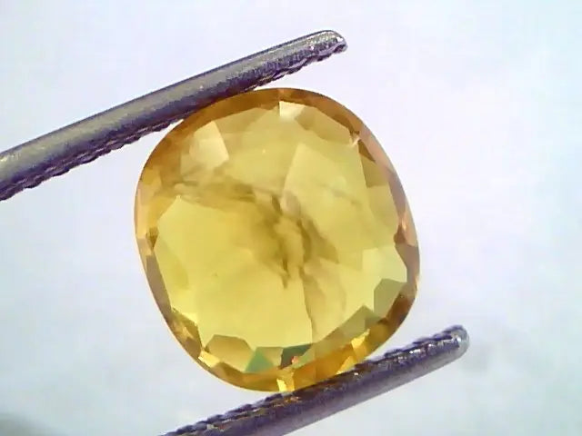 4.02 Ct Natural Yellow Sapphire Pukhraj Jupiter Gemstone(Heated)