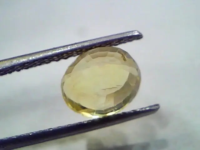 4.00 Ct IGI Certified Unheated Untreated Natural Ceylon Yellow Sapphire