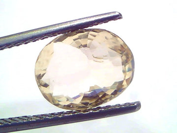 4.00 Carat 4.4 Ratti IGI Certified Yellow Sapphire Pukhraj Unheated Stone