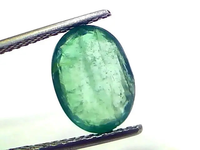 4.01 Ct Certified Untreated Natural Zambian Emerald Panna Gemstone
