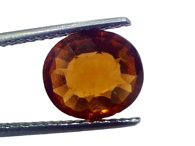 4.02 Ct Untreated Natural Ceylon Gomedh/Hessonite Gemstone For Rahu - Venus Gems