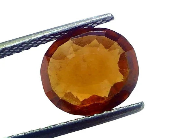 4.02 Ct Untreated Natural Ceylon Gomedh/Hessonite Gemstone For Rahu - Venus Gems