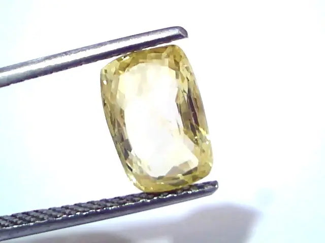 4.01 Ct GII Certified Unheated Untreated Natural Ceylon Yellow Sapphire